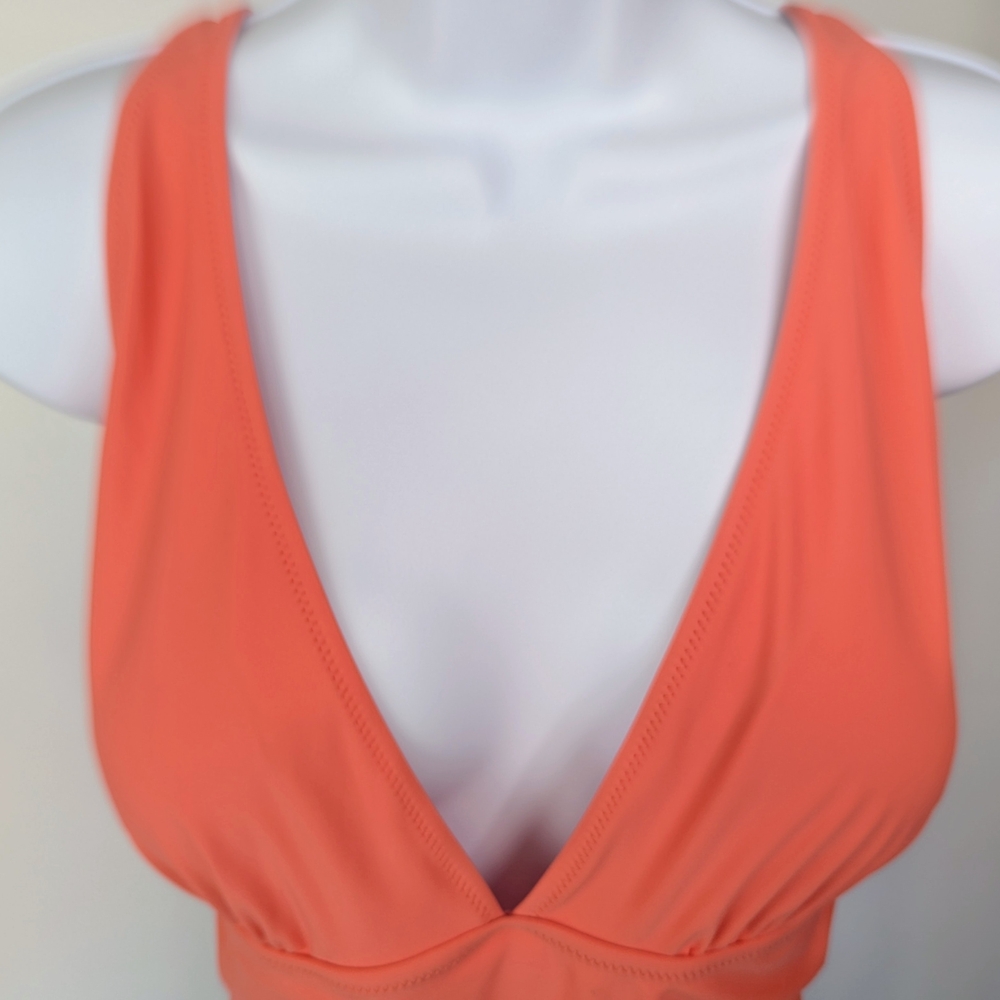 Beachsissi XL One Piece Tankini Top Adjustable Straps Coral NWT Bathing Suit - Picture 3 of 13